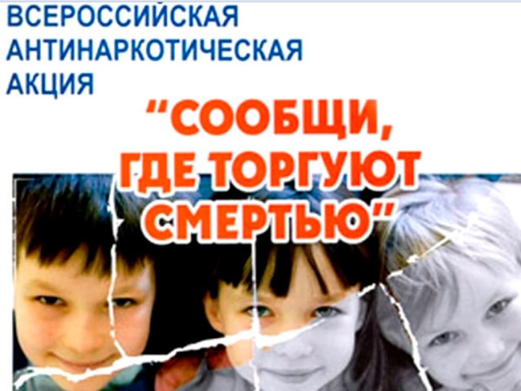 В период с 12 по 23 ноября 2018 года на территории Вологодской области проводится второй этап Общероссийской антинаркотической акции «Сообщи, где торгуют смертью»
